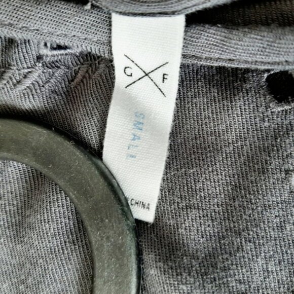 GENTLE FAWN Boho Tonal Embroidered Crewneck Tank Top Gray Sz S - Picture 13 of 15